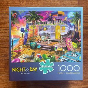 Night & Day Beach Holiday™ 1000-piece puzzle by Buffalo Games